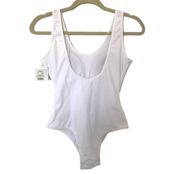 NWT Davis Bridal White Wife of the Party Swimsuit Cup Padding Chic Fun Sz M - Picture 3 of 12
